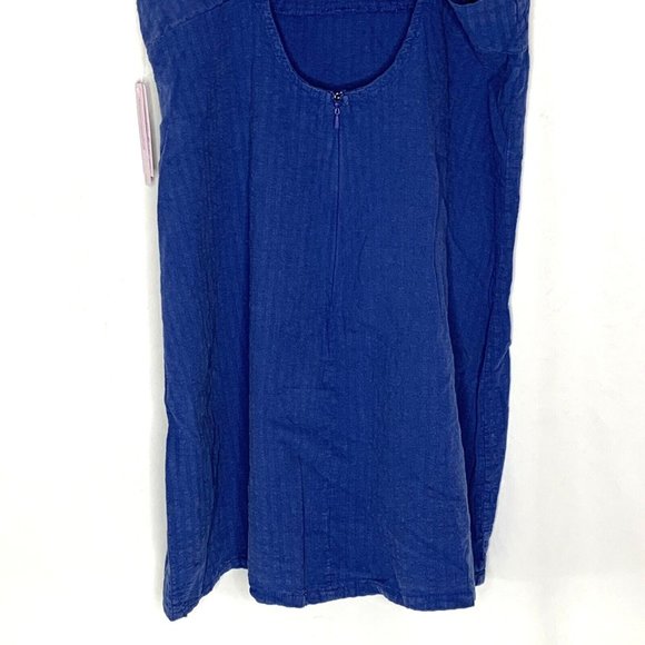 Wild Fable Womens Linen Blend Sundress Bodycon Blue - Picture 9 of 12